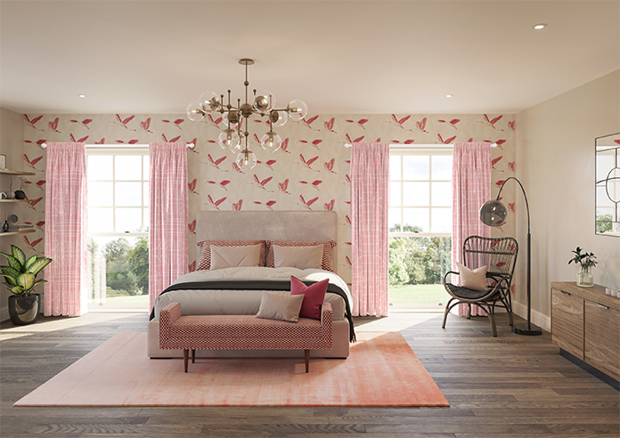 Bamboo Brights, Pink - Made To Measure Curtains - Image 14